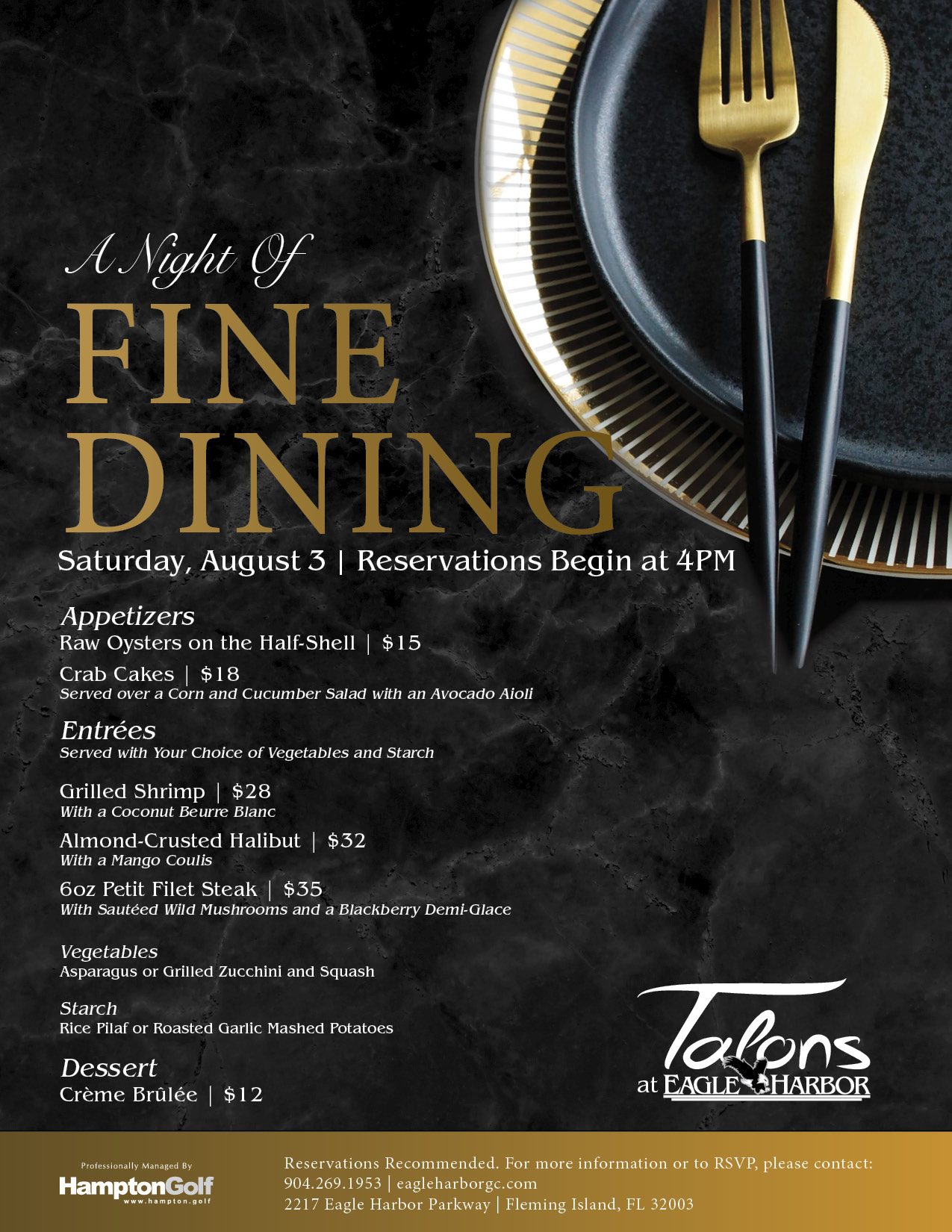 EH Fine Dining Night August 3 EMAIL