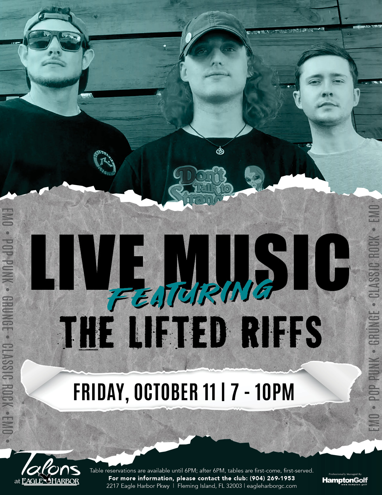 EH Live Music by Lifted Riffs October 10 EMAIL